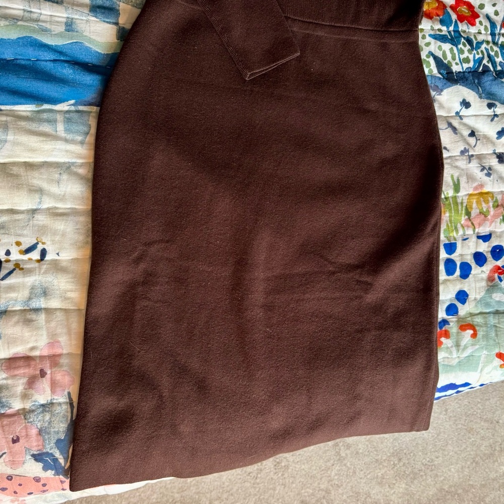 NWT Banana Republic Chocolate Brown Sweater Dress - Picture 4 of 4